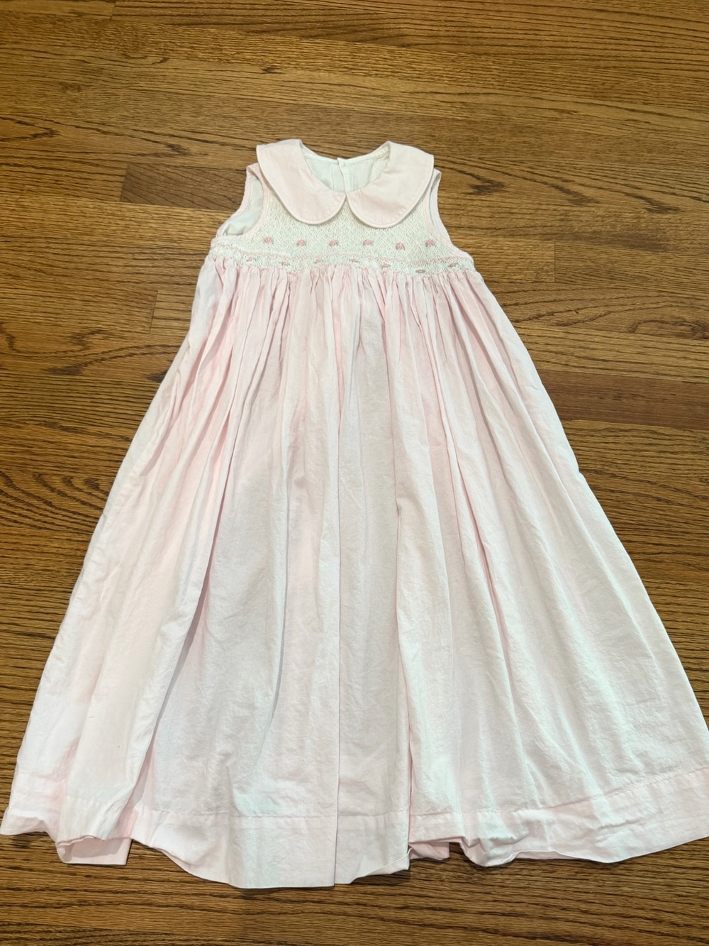 Classic Peter Pan Collar Pink Girls' Dress
